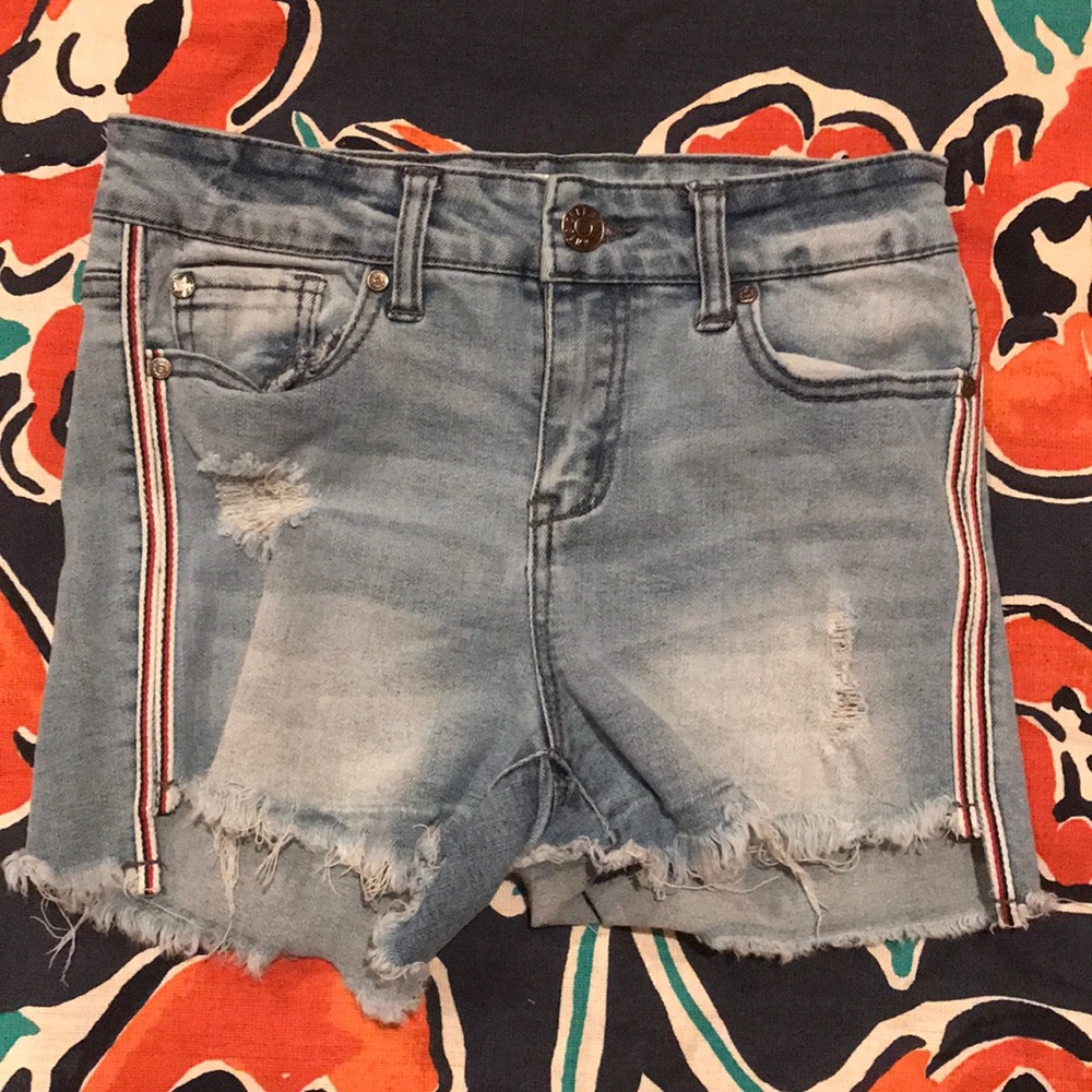 denim shorts